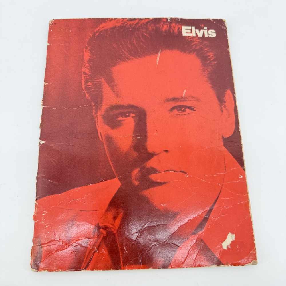 Charles Hansen Elvis Presley Sheet Music Songbook Red Paper VTG 1978